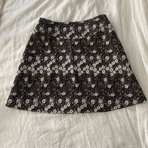 Tuckernuck Black Floral Mini Skirt
